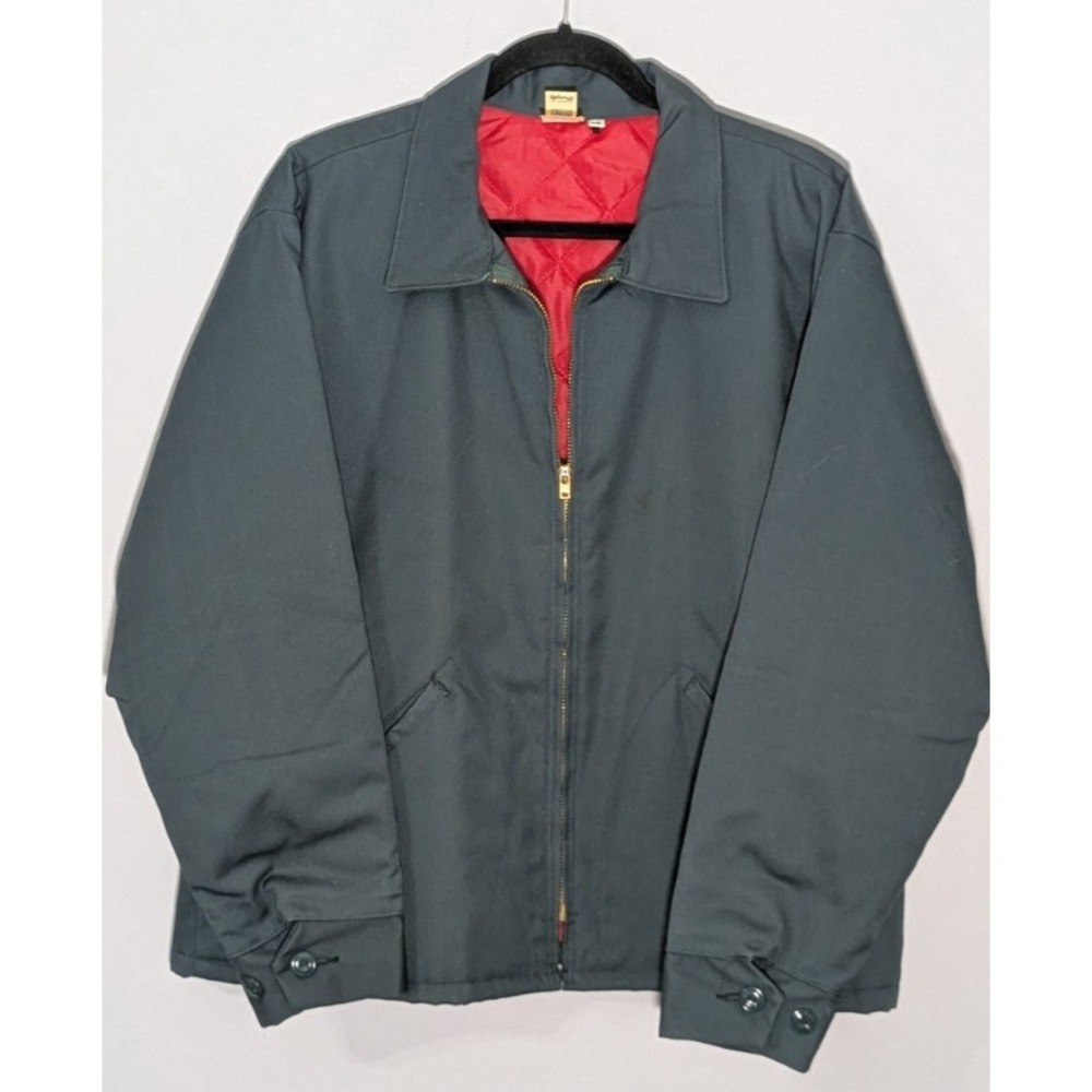 Vintage 70s Wrangler Quilt Lined Gas Station Jacket Model 943J Size 48